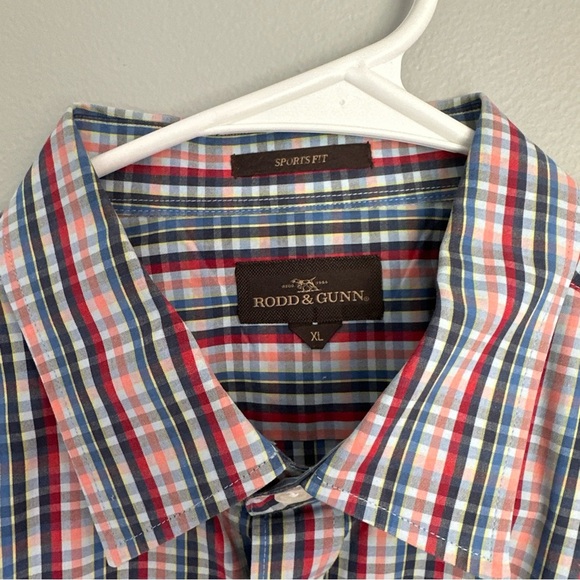 Rodd & Gunn Men's Sports Fit Spring Plaid Long-Sleeve Button-up‎ Shirt Size XL - Picture 8 of 8